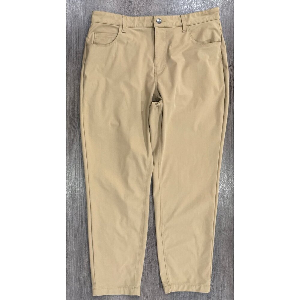 Mens Fabletics Pants Size 33x30 The Don 5-Pocket Slim Fit Dark Twill (33x28)